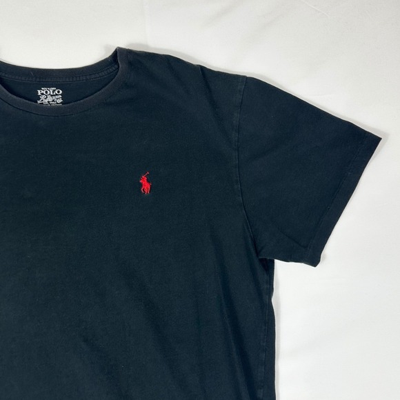 Polo Ralph Lauren T-Shirt Men's Short Sleeve Pony Logo Black L - Picture 3 of 5